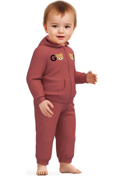 Bebek Kapüşonlu Ceket ve Pantolon Takımı, %100 Organik Pamuk, Bebek ve Yenidoğan Serisi - CSY8006 modelleri