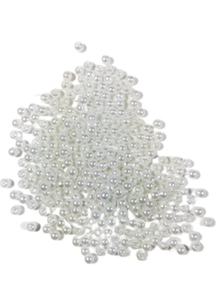 4 mm 500 Adet Polyester Inci Boncuk Seti