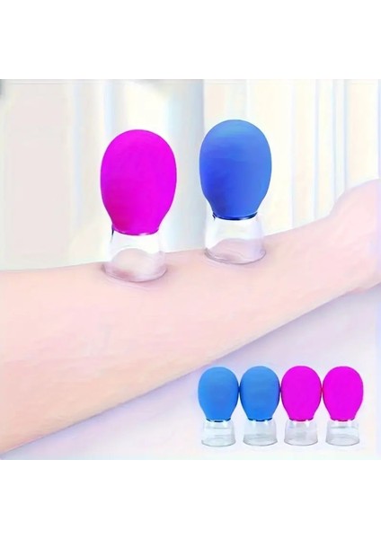 Silikon Vakumlu Yüz ve Boyun Için Masaj Kupası 1 Adet modelleri