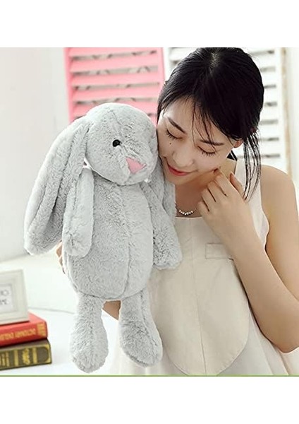 Arkadaşım Uzun Kulak Bunny Peluş Tavşan 65 cm Gri