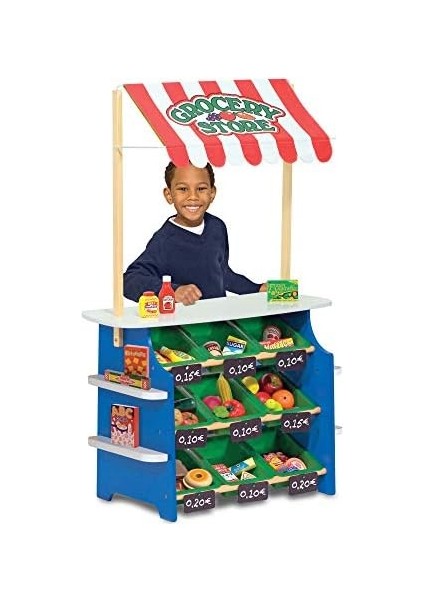 & Doug Ahşap Söyleyin ve Limonata Stand, Ters Çevrilebilir, Tente, 9 Boxen, Yazı Tahtaları