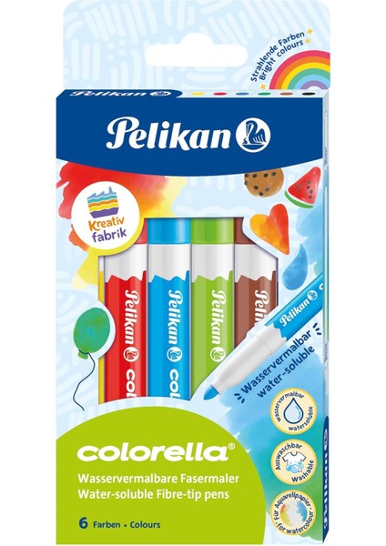 Colorella Suda Çözünür Keçeli Kalem 6lı Kutu