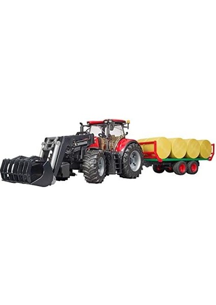 BR03198 Case Ih Optum 300CVX Kepçeli Traktör & Balya Römorku