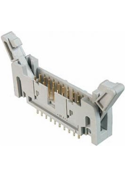 Pcb Başlığı, Mandalsız, Gri, 180°, Sel. Altın, 50 Pin, Aralık 2,54 x 2,54 mm