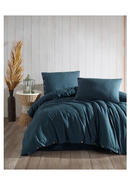 Limasso Gofre Çift Kişilik Nevresim Takımı Paradiso Dress Blue modelleri