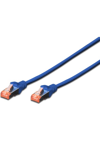 Cat 6 Sftp/pımf (Pairs In Metal Foil) Patch Kablosu, 3 Metre, Lszh, Awg 26, Mavi Renk