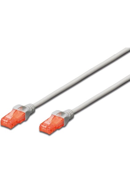 Digitus Patch Kablo, U-Utp, Cat. 6, 0,5 Metre, Awg 26/7, Cu, Lszh, Gri Renk