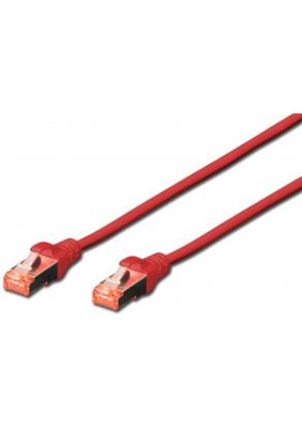 Digitus Cat.6 Patch Kablo, S-Ftp, Halogenfree, Awg 27/7, 2 Metre, Kırmızı Renk