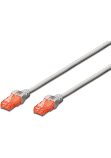 Cat. 6 Patch Kablo, U/utp, 20 Metre, Awg 26, Gri Renk, Lszh