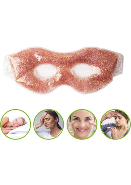 Büro Ev Ofis Göz Bakımı Için Simli Sicak Soğuk Kullanım Jel Bant Maske