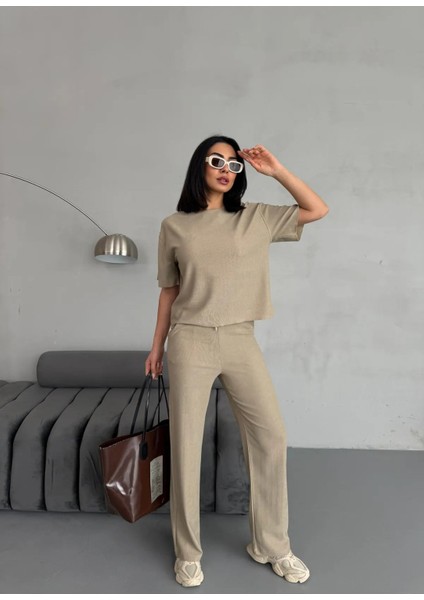 Yazlık Paris Pike Örme Günlük Takım
