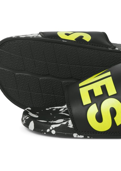 Jack Jones Jfwhyde Splatter Slıder Erkek Antrasit Terlik 12270975-16 fırsatları