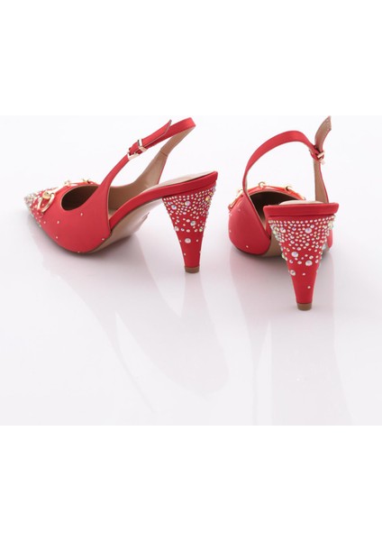 826 Kadin Aksesuarli Topuklu Ayakkabi modelleri
