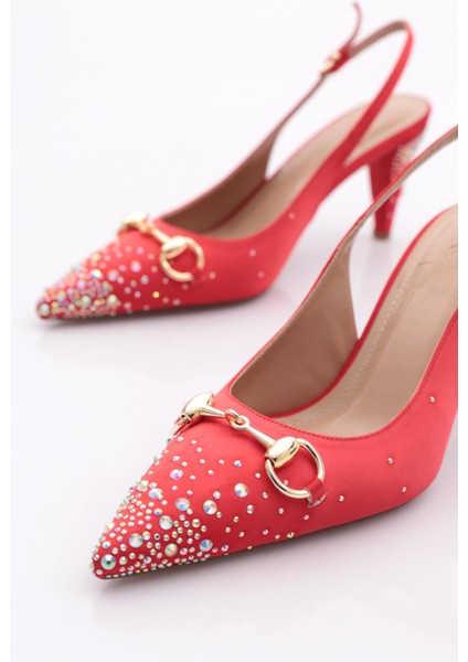 826 Kadin Aksesuarli Topuklu Ayakkabi fırsatları