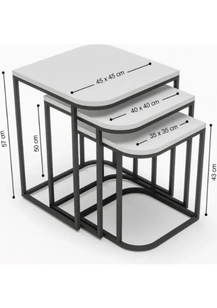 Zigon Sehpa Damla Altın Beyaz indirimleri