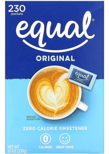 Egual Orıgınal Zero Calorıe Sweetener 230 Packet