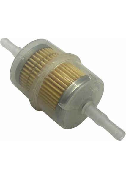 BENZİN FİLTRESİ UNIVERSAL ŞEFFAF (BÜYÜK TİP) (124*48 MM)