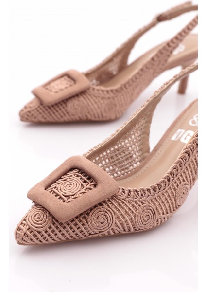 5627 Kadin Kare Tokali Topuklu Ayakkabi fırsatları