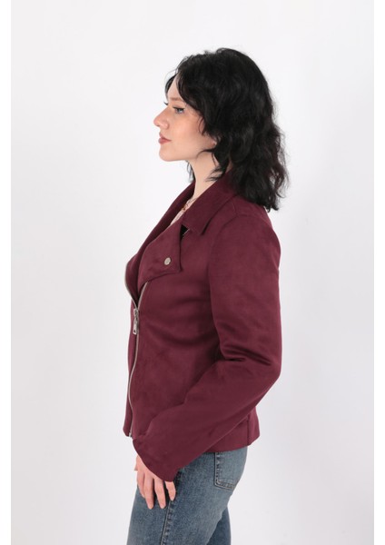 90746 Kadın Süet Ceket