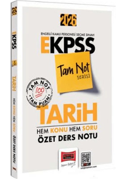 2026 E-Kpss Tam Not Serisi Tarih Hem Konu Hem Soru Özet Ders Notu