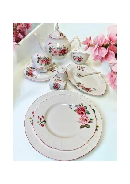 Chd 023 Pınk Rose 44 Parça Kahvaltı Takımı fiyatları