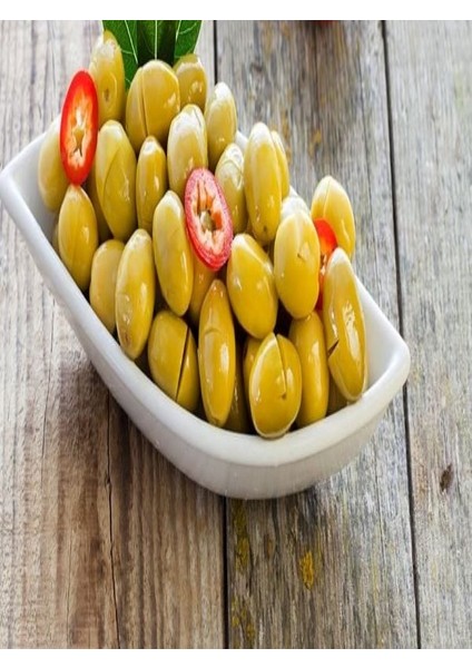 Aliye Hanım Farm Salamura Yeşil Zeytin 5 Kğ