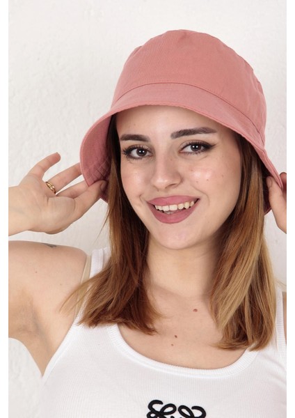 13372 Gül Kurusu Bucket Şapka