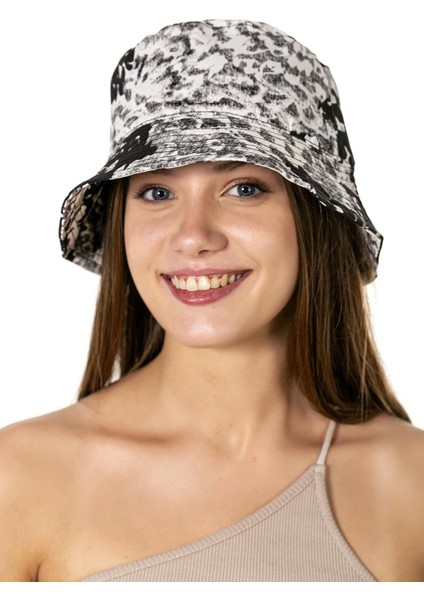 14124 Batik Desenli Bucket Şapka