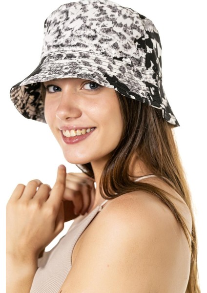 14124 Batik Desenli Bucket Şapka