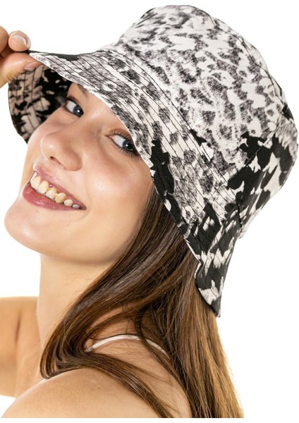14124 Batik Desenli Bucket Şapka