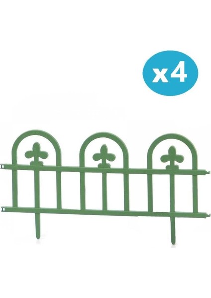 SY-5992 Estate Plastik Bahçe Çiti 60X32 cm 4'lü Set