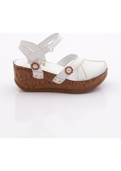 217-2064 Kadin Mega Kalin Taban Sandalet