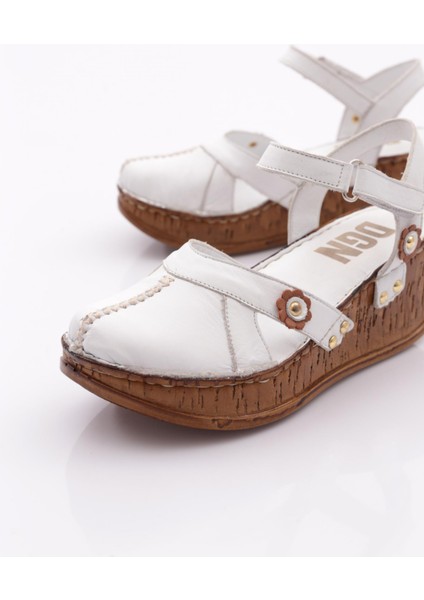 217-2064 Kadin Mega Kalin Taban Sandalet