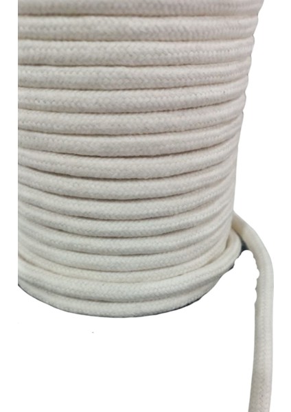 Bağcık Ipi Pamuk 1 cm Krem 10 Metre