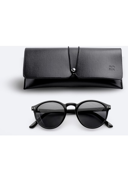 Erkek Siyah Yuvarlak Çerçeveli Polarize Güneş Gözlüğü A51Y8806 indirimleri
