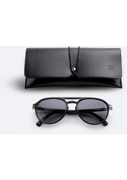 Erkek Siyah Yuvarlak Çerçeveli Polarize Güneş Gözlüğü A51Y8808 indirimleri