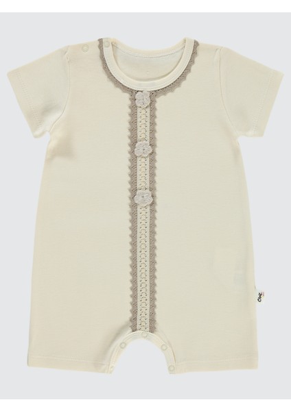 Kız Bebek Patiksiz Tulum 6-18 Ay Somon