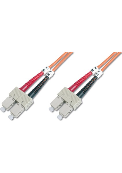 Digitus SC-SC Fiber Optik Patch Kablo, 1 metre, Multimode, Duplex, 62.5/125