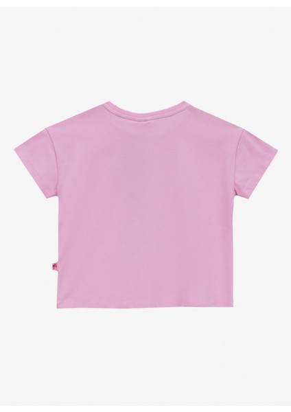 Baskılı Pembe Kız Çocuk T-Shirt BRB5SG-TST6437 fiyatları