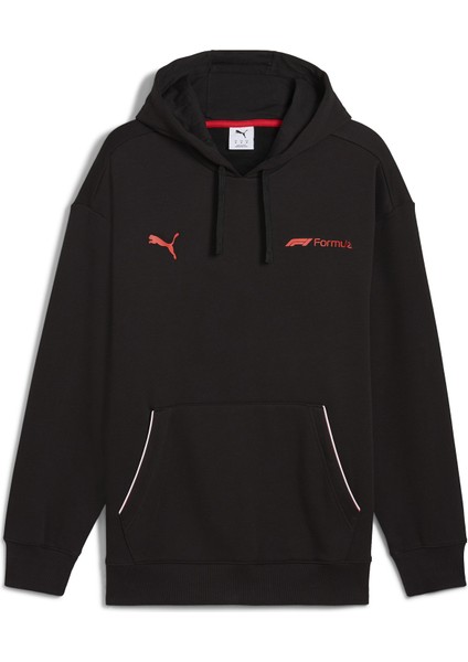 63012101 F1 Ess+ Graphic Hoodie Pum Siyah Kapüşon Yaka Regular Fit Düz Erkek Sweatshırt fırsatları