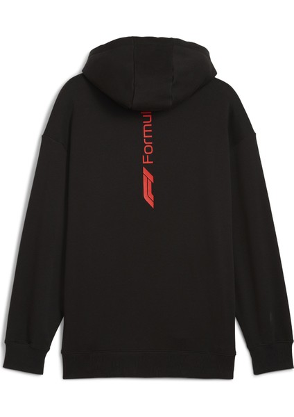 63012101 F1 Ess+ Graphic Hoodie Pum Siyah Kapüşon Yaka Regular Fit Düz Erkek Sweatshırt indirimleri