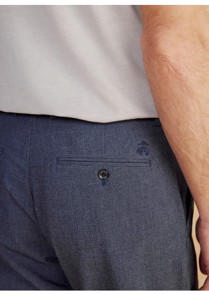 Normal Bel Düz Paça Standart Lacivert Erkek Pantolon BBSS25MPT003