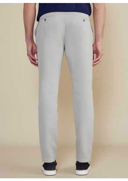 Normal Bel Düz Paça Standart Açık Gri Erkek Pantolon BBSS25MPT001
