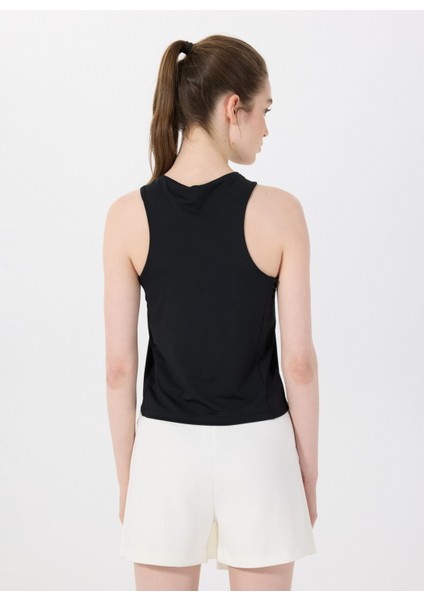 D5SL-TST3560 Siyah Bisiklet Yaka Relaxed Düz Kadın T-Shirt indirimleri