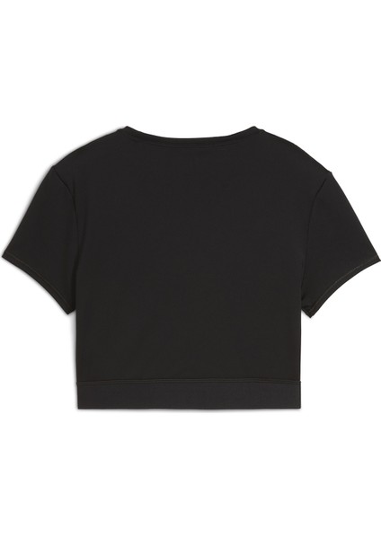 52680501 W Puma Strong Tee - Short Kırmızı Yuvarlak Yaka Crop Düz Kadın T-Shirt indirimleri