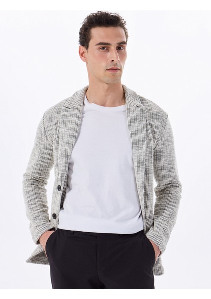 Basic Siyah - Ekru Erkek Jakarlı Ceket F5SM-CKT 2055 modelleri