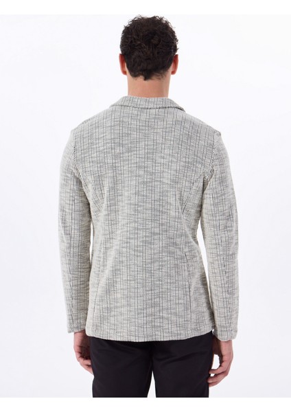 Basic Siyah - Ekru Erkek Jakarlı Ceket F5SM-CKT 2055 indirimleri