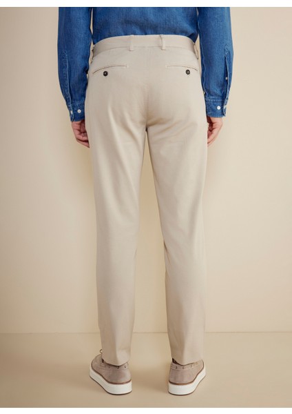 Normal Bel Düz Paça Standart Bej Erkek Pantolon BBSS25MPT009 fırsatları