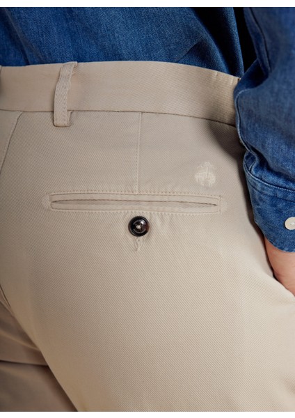Normal Bel Düz Paça Standart Bej Erkek Pantolon BBSS25MPT009 indirimleri