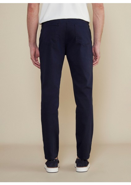 Normal Bel Düz Paça Standart Lacivert Erkek Pantolon BBSS25MPT005